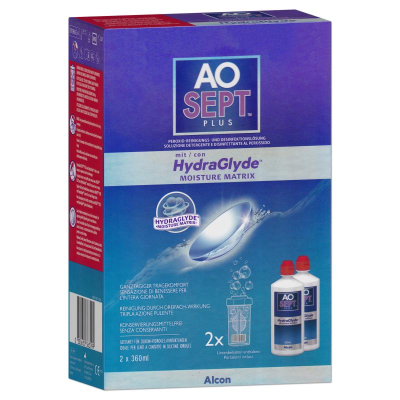 AOSept Plus mit HydraGlyde  Doppelpack