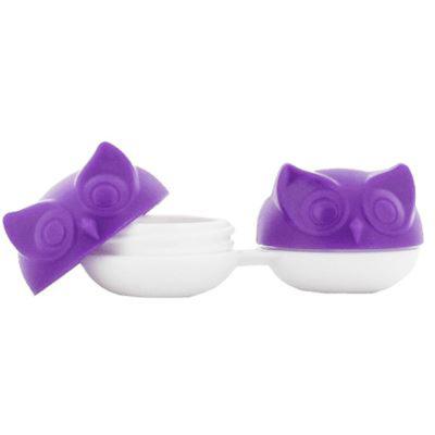 Kontaktlinsenbeh&auml;lter Eule lila